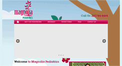 Desktop Screenshot of magnoliapediatrics.com