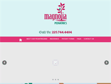 Tablet Screenshot of magnoliapediatrics.com